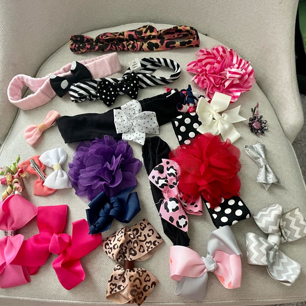 Headbands and bows variety pack- baby girls